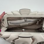 Michael Kors Nola Small Crossbody Bag white silver hardware clasp travel Photo 4