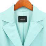 Akris  Cashmere Silk Aqua Blue Button Front Blazer Jacket 12 Photo 1