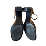 Paloma Round Square Suede Toe Chunky Heels Mary Jane Shoes feature leather 7.5 Brown Photo 11