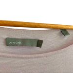 Vince Dolan Boat Neck Pima Cotton Slouchy Long Sleeve Tee Pale Pink Medium Photo 4