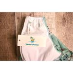 Beachsissi  Blue Floral‎ Knit Front Padded Swim Tankini Top LARGE NWT Swimwear Photo 5