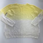 525 America Sweater Womens Small Yellow White Ombre Knit Cotton Blend Photo 1