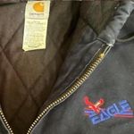 Carhartt Vintage Embroidered Duck Lined Navy Blue Jacket Photo 3