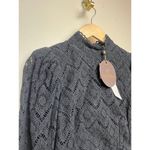 byTimo Black Lace Mock Neck Puff Sleeve Shift Dress NWT Sz. XS Photo 1