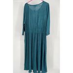 Lane Bryant  Teal Women's 3/4-Sleeve Midi Dress With Elastic Waist -‎ Size 18/20 Photo 2