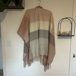 Woolrich  Pink Plaid Fringe Cape One Size Fits Most Photo 1