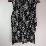 Cato Black Creme Stretch Top XL Plus Photo 2