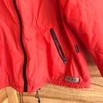 BRIGHT ORANGE IZZI FLEECE LINED OVERSIZED WINDBREAKER BOMBER PUFFER JACKET Photo 1
