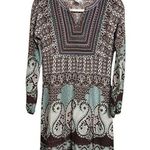 Papillon Women S Empire Waist Paisley Boho Hippie Whimsical Artsy Sweater Dress Photo 0