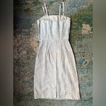 Vintage 50/60s handmade sleeveless lace sheath formal dress, size XS Blue Photo 5