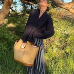 Brandy Melville Striped Blue Navy White Pants Bottoms Photo 1