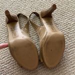 Fioni Nude High Heel Bow Front Platinum 4” Heels Vegan Leather Size 8.5 Like New Photo 8