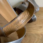 Coach  vintage silver  y2k strappy leather heels Photo 9