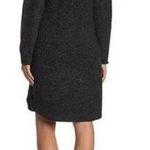 Madewell  Curved-Hem Sweater Dress Long Sleeve Donegal Coal Speckled Gray Sz Med Photo 1