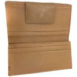 BVLGARI  Logo Mania Beige Canvas Leather Long Bifold Wallet, 7.5"x4.1" Photo 6