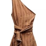 ZARA NWT  Asymmetric One Shoulder Wrap Halter Beaded Boho Top Photo 0