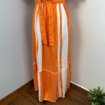 Lemlem  Hand Crafted Zoya Orange Stripe Maxi Short Sleeve Beach Dress Small NEW Photo 2