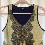 Iz Byer Blouse Tank Top Women’s Medium Floral Boho V-Neck Handkerchief Edge Blue Photo 5