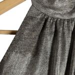 Black Halo Genesis Black Silver Wide Leg Halter Cocktail Jumpsuit Size 2 Photo 7