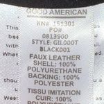 Good American NWT Faux Leather Good Icon Pants in Black Women Plus Size 24 Photo 11