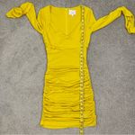 Cinq à Sept Cinq A Sept Miah Ruched Mini Dress Pineapple Yellow 0 Photo 10