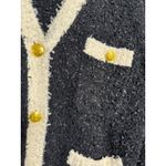 J.Crew Longer Sweater Lady Jacket Textured Contrast Yarn Cardigan Coatigan Sz M Photo 3