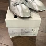 Schutz New in Box  Arissa Metallic Silver Ballet Flats Sz 7.5 Photo 5