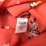 Loft xs Orange yellow floral terracotta fall autumn long sleeve blouse Photo 1