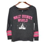 Disney Walt World parks gray pullover sweatshirt magic kingdom castle medium Photo 0