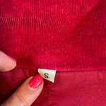 Johnny Was  Red Corduroy Floral Embroidered Jacket Boho Bohemian Size Small Photo 9