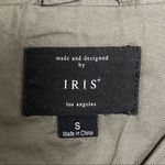 Iris Army Green Military Type Jacket Hooded Adjustable Waist Photo 8