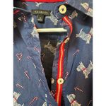 Talbots  CLASSIC COTTON SHIRT - SWEET DOG, Scottie dogs & candy canes size medium Photo 10