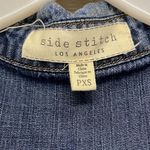 Side Stitch Dark Wash Long Sleeve Lyocell Botton Down Shirt Photo 12