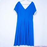 Unique Vintage  Gwynnie Bee Contrast Trim Blue Dress,‎ 5X Photo 7