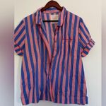 ban.do Blue and Pink Striped PJ Shirt Size XL Photo 0