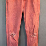 Anthropologie  Pink High Rise Slim‎ Size 29 Jeans Photo 0