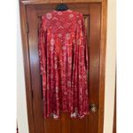 LuLaRoe  metallic, red pink and silver Aztec print open front cardigan/kimono Photo 5