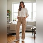 American Eagle outfitters Dreamy Drape Super High-Waisted Baggy Wide-Leg Pant Photo 7