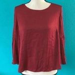 Vince Camuto  maroon red top in size small Photo 0