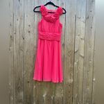 JS Boutique Barbie pink formal dress ruffle size 4 rhinestone prom dance Pink Photo 3