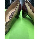 Joan & David Vtg  Couture Women Brown  Block Heel Oxford Pumps 8.5 Photo 4