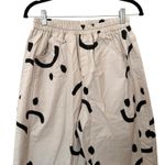 JAPANESE BRAND Smiley Graphic Wide Leg Pant ONE SIZE White Size undefined Photo 2