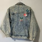 Sergio Valente Blue Patched Art Collared Button Photo 9