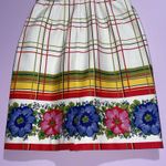 J Crew Sheath Dress Women Size 8 Cream Plaid Floral Artsy Office Career Preppy Photo 8