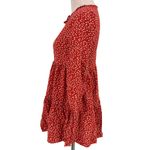 Rails  Everly Carmine Daisies Floral Ruffle Mini Dress Size XXS Photo 5