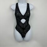 Victoria's Secret  Black Lace Body Suit Size Medium Photo 1