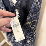 Anthropologie Sachin & Babi Navy and Gold Lace Dress Photo 7