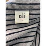 CAbi  Style 5474 Gray Navy Blue Dappled Striped Car Coat Size Small Photo 6