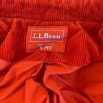 L.L.Bean Orange Corduroy Belted Trench Coat Jacket Women’s Small Petite Size undefined Photo 4
