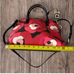 Kate Spade NWOT  Satchel Bag Zip Purse Deco Rose Orient Red Floral Photo 4